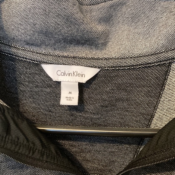 Calvin Klein 1/4 zip charcoal - Picture 2 of 4